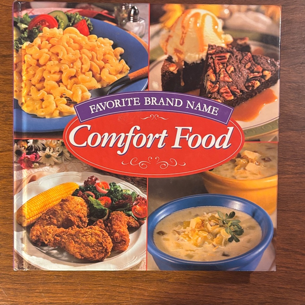 Comfort Food Cookbook - Blue/Red Cover